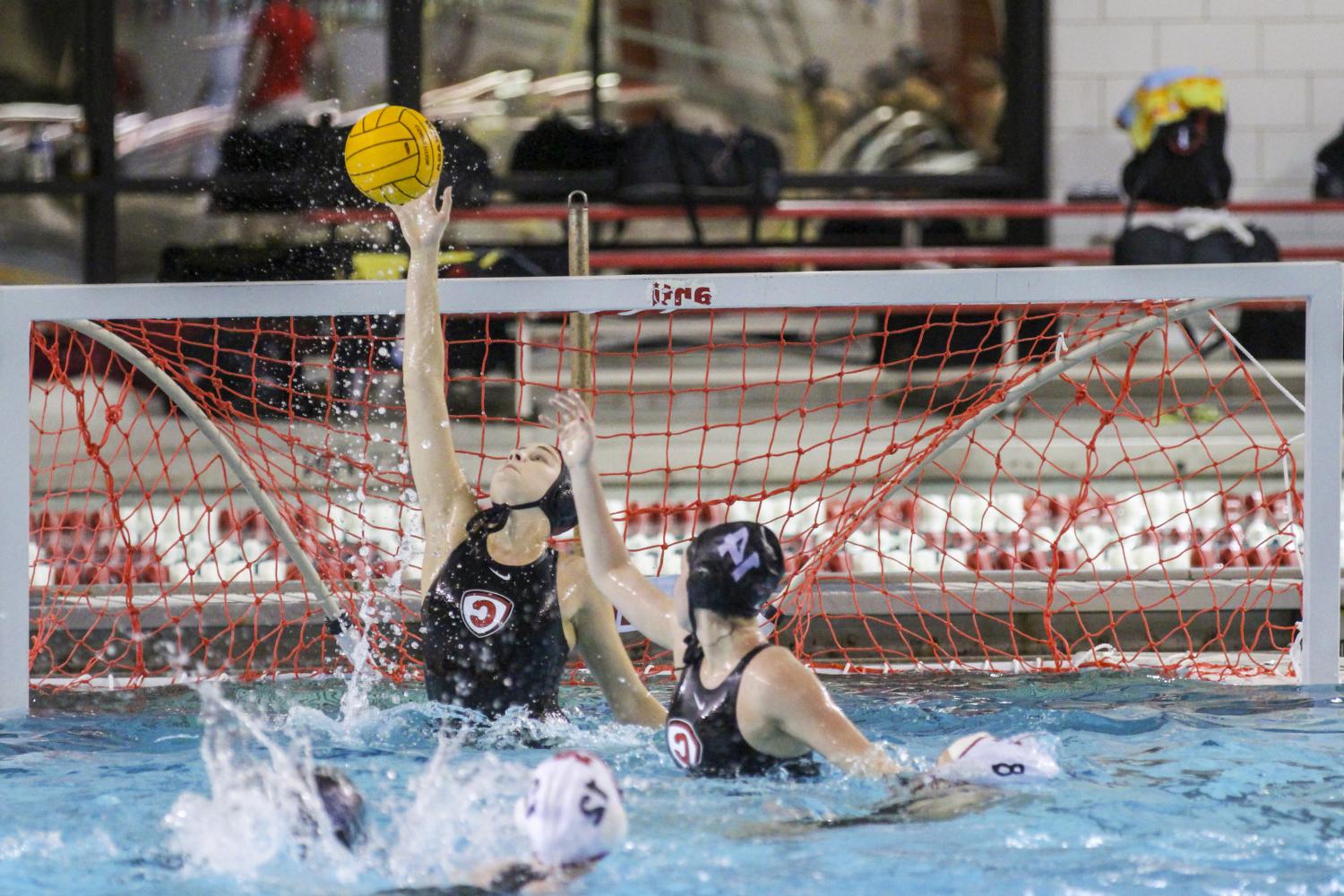 <a href='http://qkcg.syudia.com'>BETVLCTOR伟德登录</a> student athletes compete in a water polo tournament on campus.